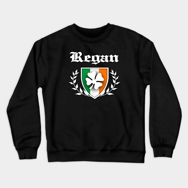 Regan Shamrock Crest Crewneck Sweatshirt by robotface